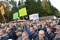 Hunderte Landwirte waren vor Ort.